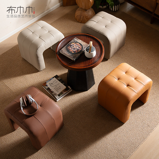 布巾巾云舒客厅沙发凳脚蹬矮凳家用衣帽间设计师单人轻奢高级感