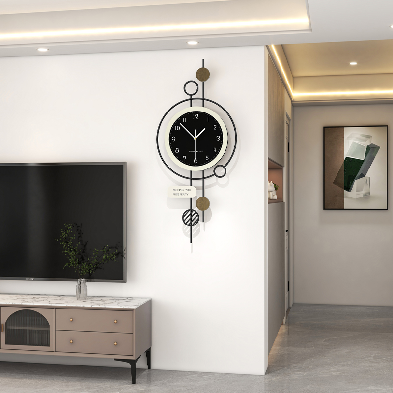 铁艺+亚克力2025爆款挂钟