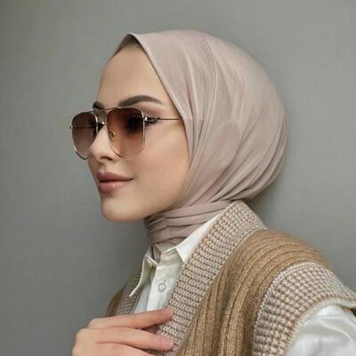 莫代尔透气新款底帽系带暗扣女防晒打底防风头巾