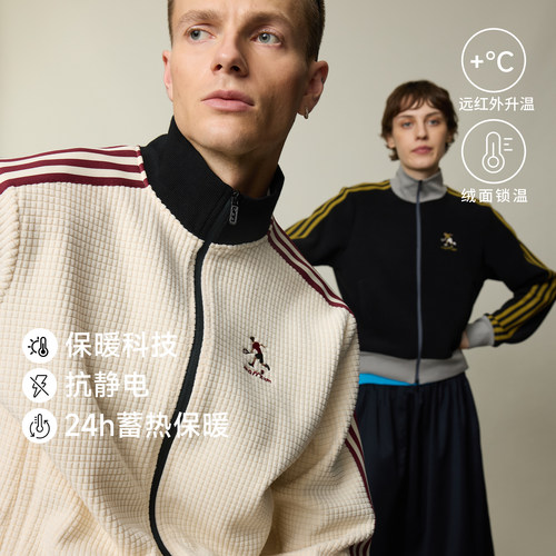 华夫格美式复古夹克运动厚外套