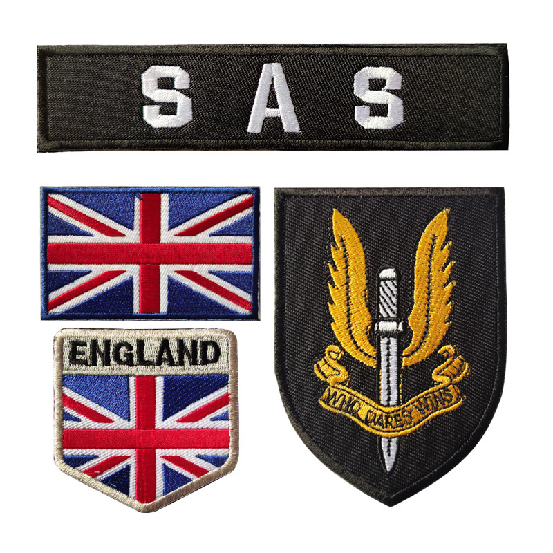 SAS英国第22特别空勤团魔术贴章勇者必胜臂章彩虹六号战术徽章贴