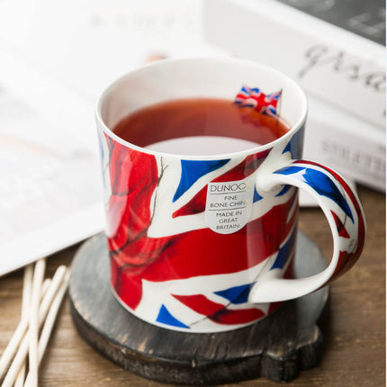 英国DUNOON咖啡杯骨瓷马克杯水杯奥克尼郡杯型英国国旗礼品水杯