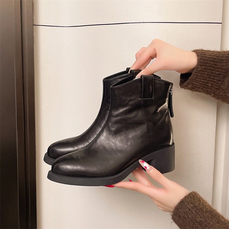 短筒马丁靴2025新款女靴冬季真皮加绒百搭休闲系带舒适时尚短靴女,女鞋,时装靴,淘宝优惠券,粉丝福利购,淘宝优惠卷