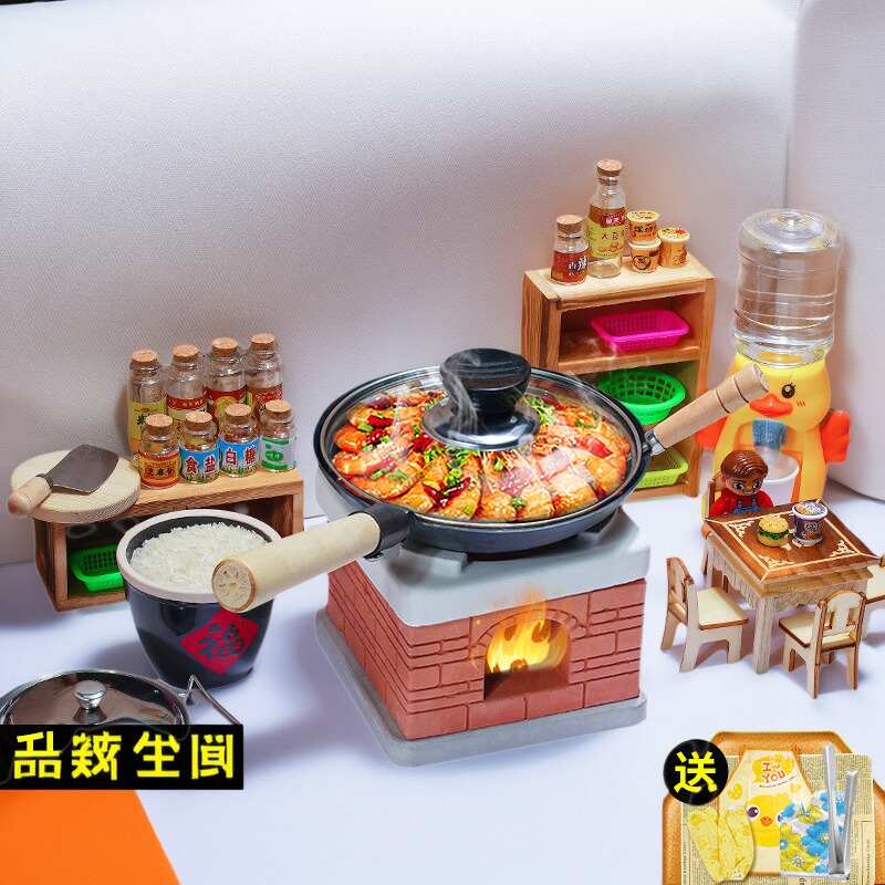 儿童过家家迷你小厨房真煮厨具全套仿真做饭玩具摆摊夜市套装礼盒