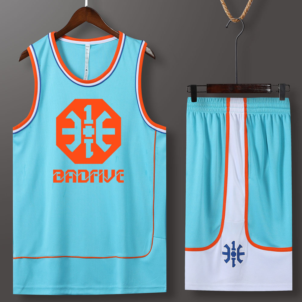 圆领篮球服定制路人王球衣比赛队服训练服双口袋篮球衣快干吸汗