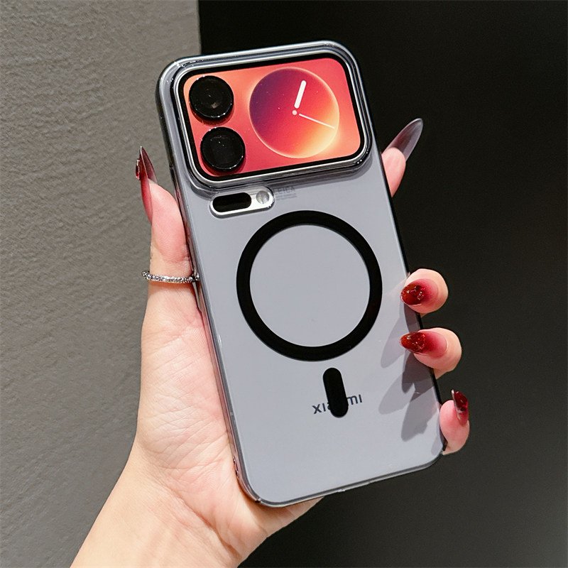 【高透硬壳】适用小米17promax手机壳新款xiaomi17pro超薄磁吸充电小米15全包透明小米14pro简约抗发黄保护套