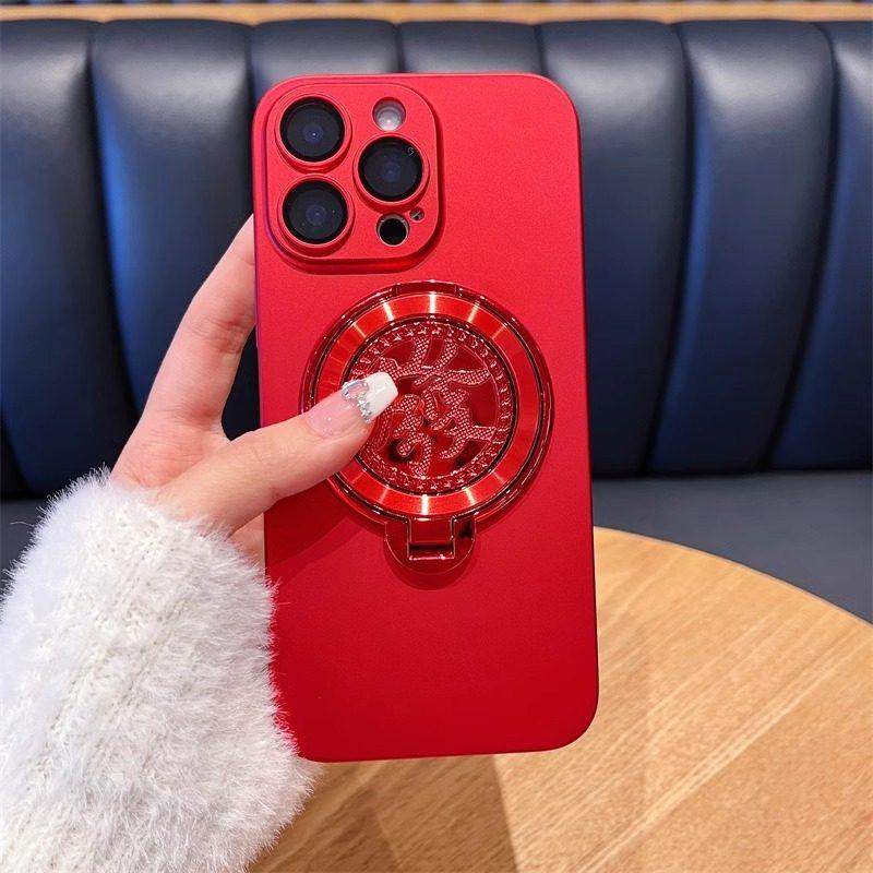 新年红陀螺支架适用苹果16promax手机壳ip17新款磨砂iphone15pro高级感14plus带镜头膜全包13pro防摔12超薄11,3C数码配件,手机保护套/壳,淘宝优惠券,粉丝福利购,淘宝优惠卷