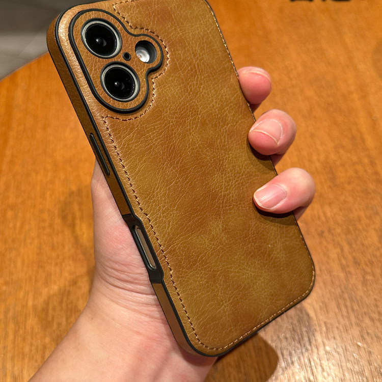 时尚适用苹果16手机壳新款防皮iPhone17promax保护套14全包防摔13男士女plus商务15pro硅胶保护套12高级感11