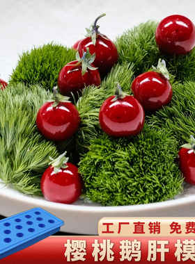 樱桃鹅肝模具硅胶葫芦板栗福袋做菜花样创意分子料理冷菜酒店餐饮