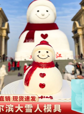 哈尔滨雪人慕斯模具硅胶食品级索菲亚教堂城堡巧克力蛋糕烘焙法式