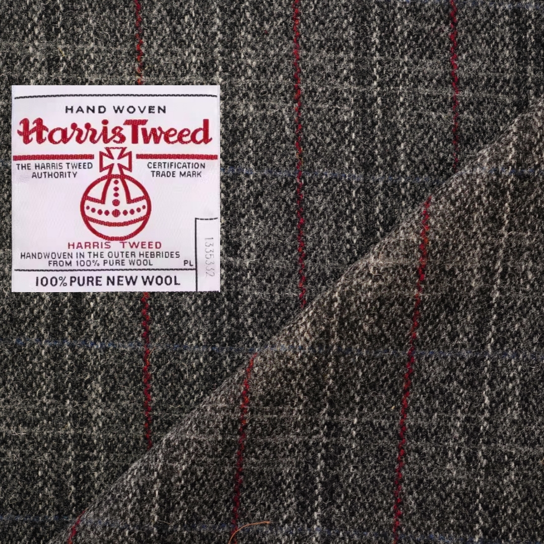 harristweed灰色男女大衣外套