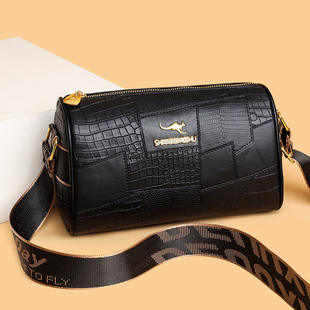 高级真皮女士斜挎包2025新款网红洋气女包休闲单肩妈妈包枕头包潮