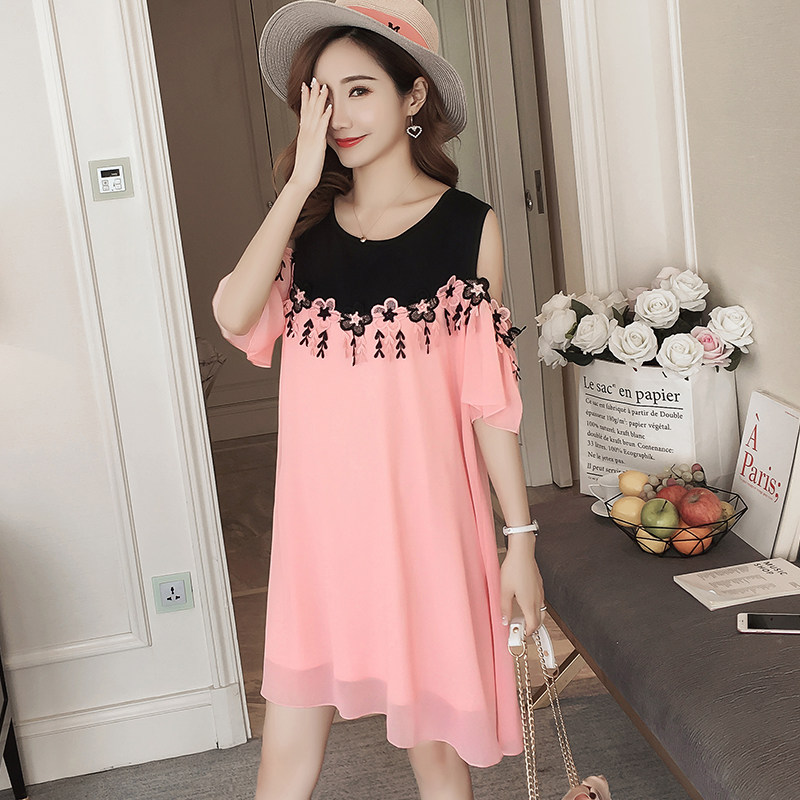 孕妇连衣裙仙女超仙时尚2020新款宽松夏装中长款雪纺潮妈夏天裙子