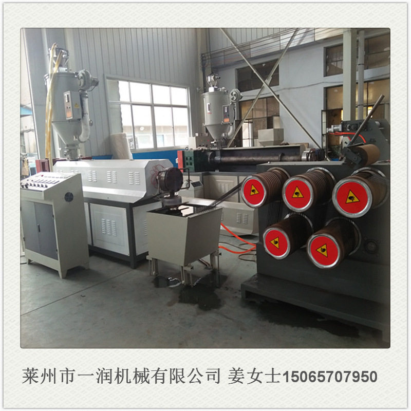 圆丝拉丝机 塑料圆丝挤出拔丝机组 PPPE尼龙绞丝打包绳子生产设备