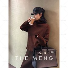 THE MENG【治愈】长袖针织衫保暖100分全羊毛百搭针织毛衣
