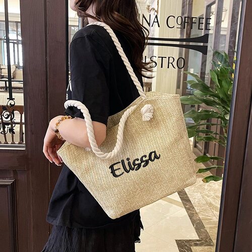 Babybag 个性化定制英文名字托特包休闲沙滩包Customizable bags