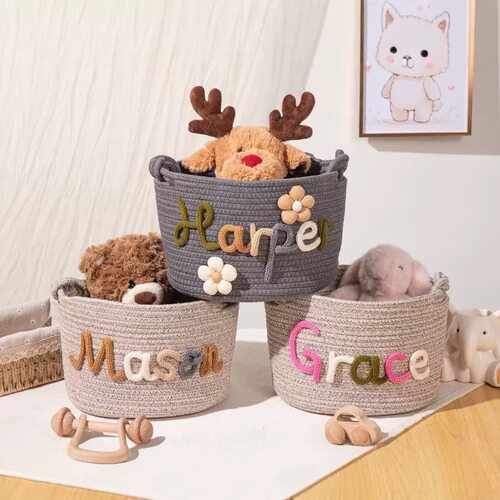 Baby bag 个性化名字婴儿收纳篮 定制Personalized gift for kids