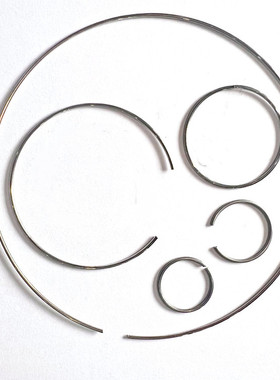 不锈钢304轴承止动环孔内用弹性圆钢丝卡簧1.1mmCO形挡圈定做非标