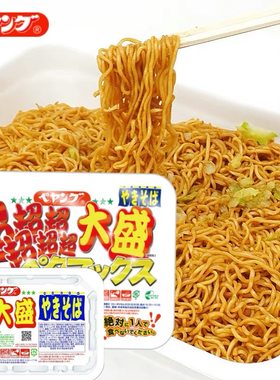 日本进口超大盛泡面酱油味炒面