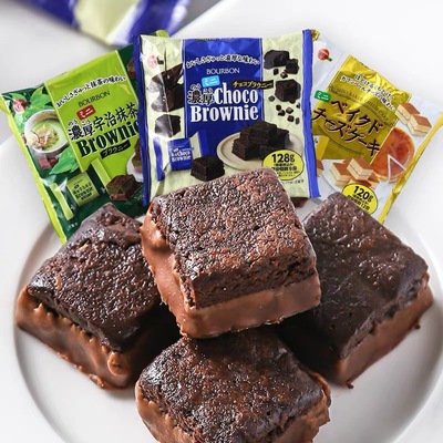 日本进口布朗尼蛋糕抹茶味