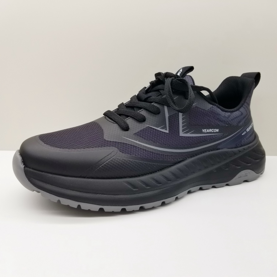 意尔康男鞋2024秋季新款潮流系带轻便厚底百搭运动网面户外跑步鞋