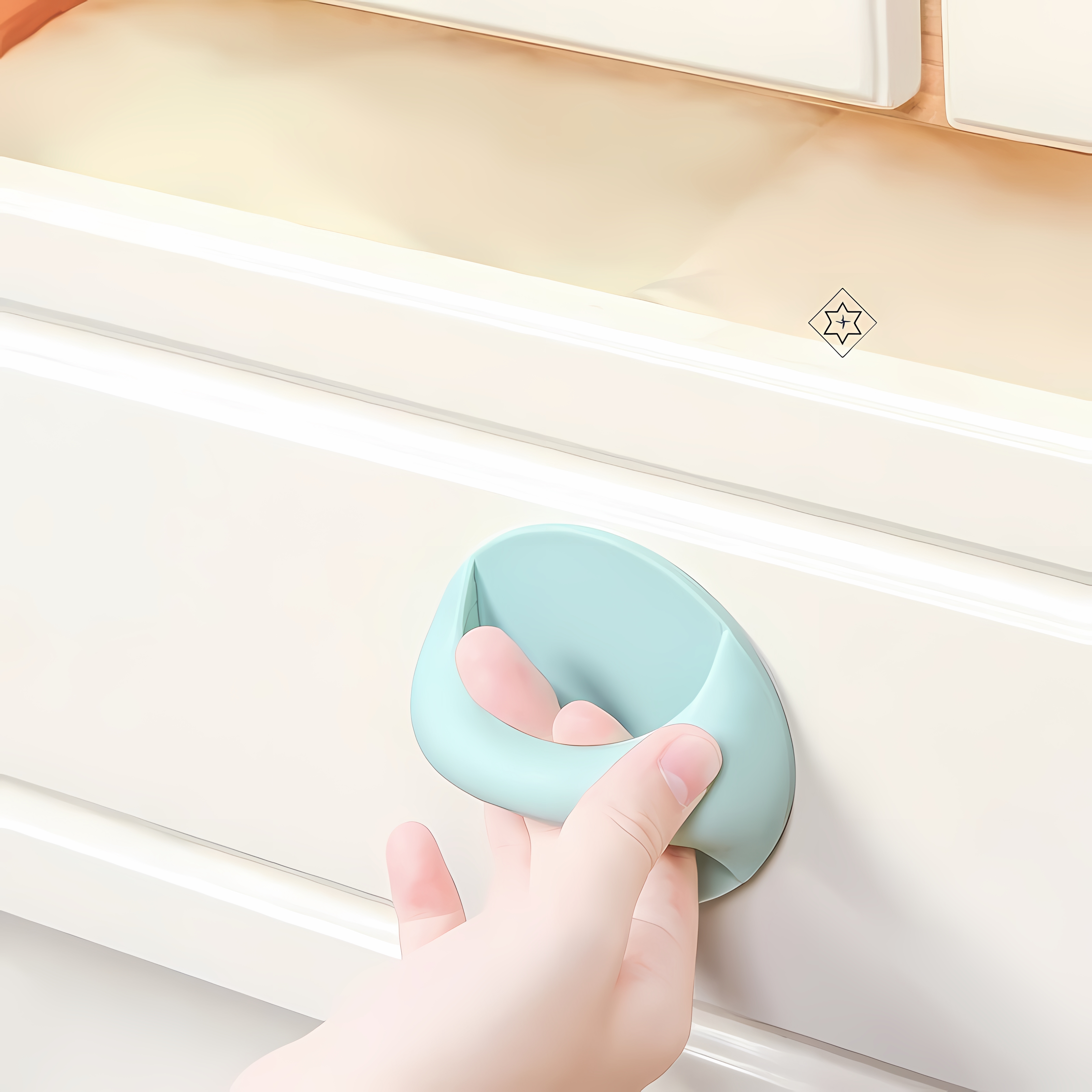 免打孔窗户辅助粘贴式拉手