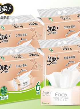 洁柔100243可湿水抽纸超值装