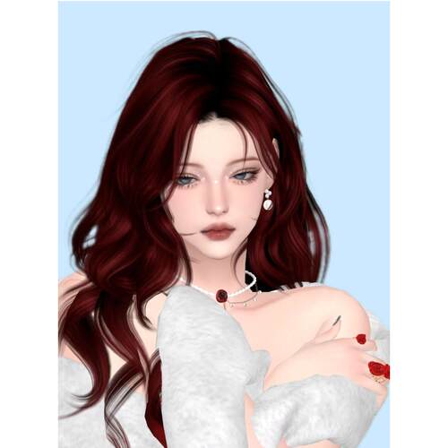 红蔷薇｜sims4模拟人生四人物mod｜1.107｜花卉系列