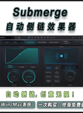 Slate Digital Submerge 板岩自动侧链效果器混音制作插件
