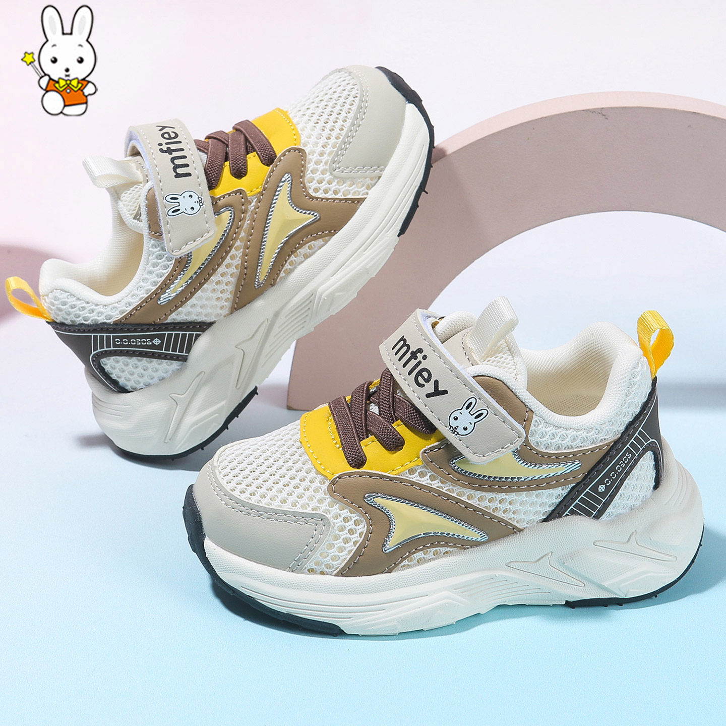 班纳米菲夏季儿童鞋宝宝鞋子男童网鞋透气网面运动鞋小童网眼凉鞋