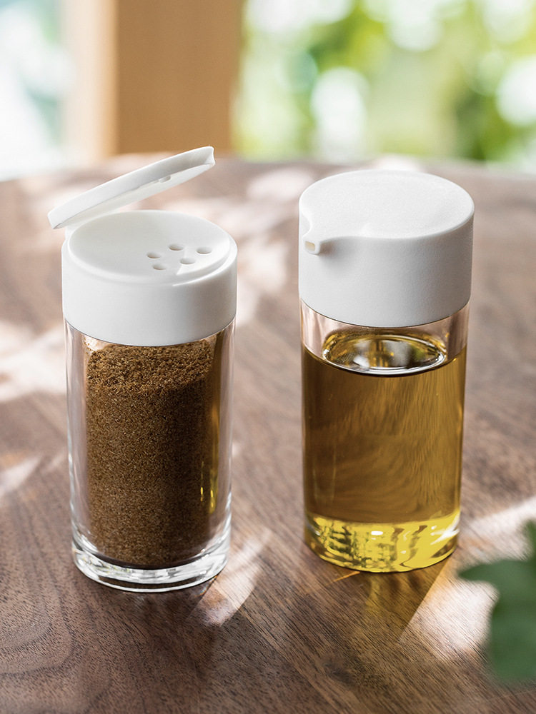 欧乐福厨房翻盖调味瓶胡椒罐盐白糖罐子调味料罐佐料瓶调味油瓶