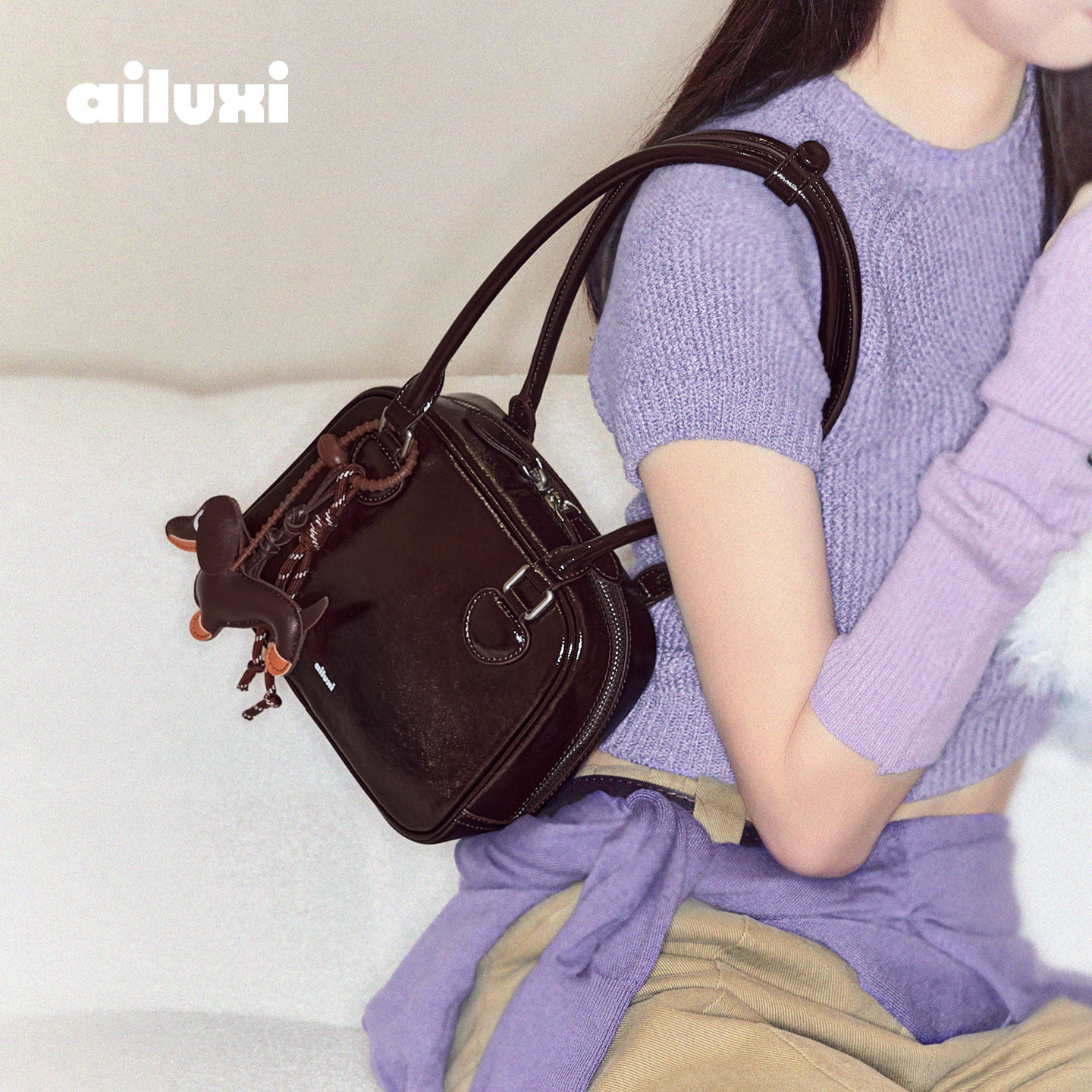 爱路喜包包女贝塔包小版托特腋下包上班通勤包酒红色大容量手提包,箱包皮具/热销女包/男包,波士顿包,淘宝优惠券,粉丝福利购,淘宝优惠卷