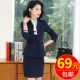 外套女上衣面试职业装 秋冬大学生气质工作服韩版 正装 蓝色西装 套装