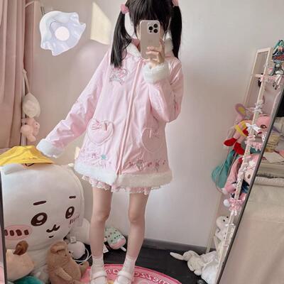 钢琴长款女儿服mp复刻中长款棉服