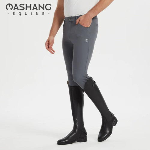 Mashang Equine成人四季款半胶梭织布马裤透气专业马术裤AKU140