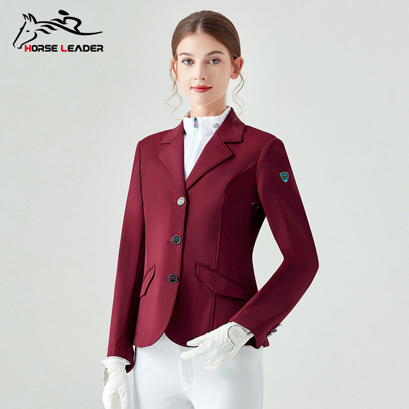 HORSELEADER马术服装成人骑士服男女考级比赛障碍西服马术骑马服