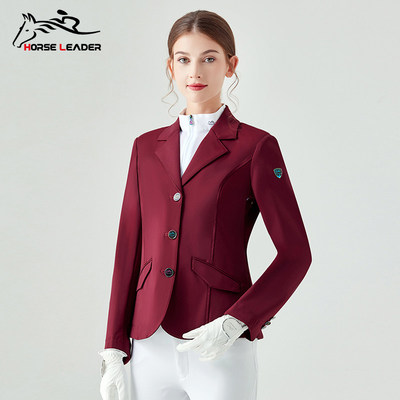HORSELEADER马术服装成人骑士服男女考级比赛障碍西服马术骑马服