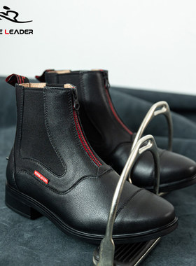 HORSELEADER秋冬马术装备马靴马术用品骑士鞋子马术障碍短靴男女