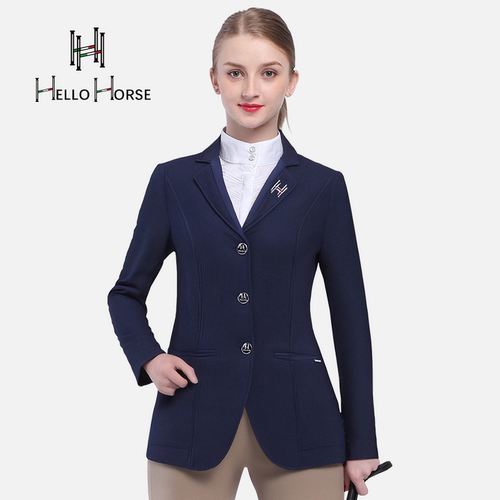 Hello Horse意大利品牌马术骑士西服夏季透气网眼西服比赛西服装