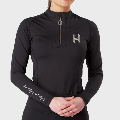 Hello Horse意大利品牌夏季防晒马术训练长袖T恤马术服骑士服上衣