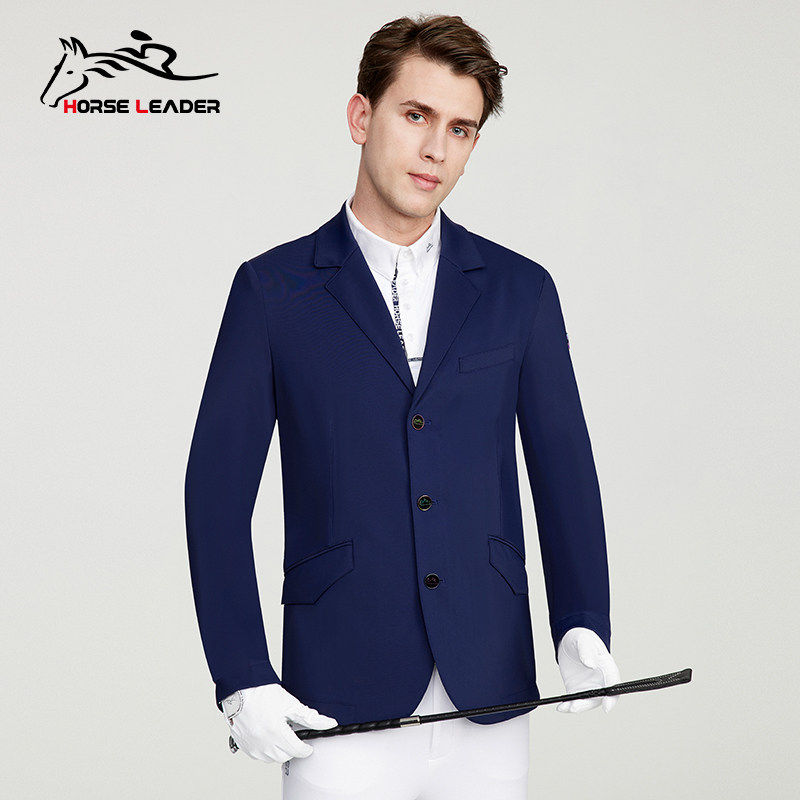 HORSELEADER马术服装成人骑士服男士考级比赛障碍西服马术骑马服