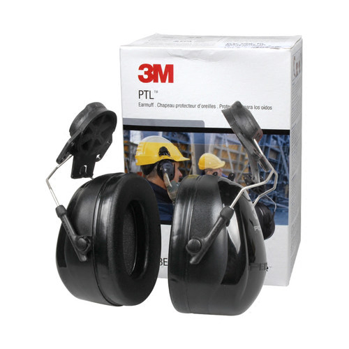 3M H7P3E-PTL 一按即听耳罩挂安全帽式防噪音爆破工厂实验室隔音