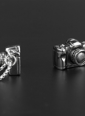 狂饰风钛钢单反相机项链不掉色