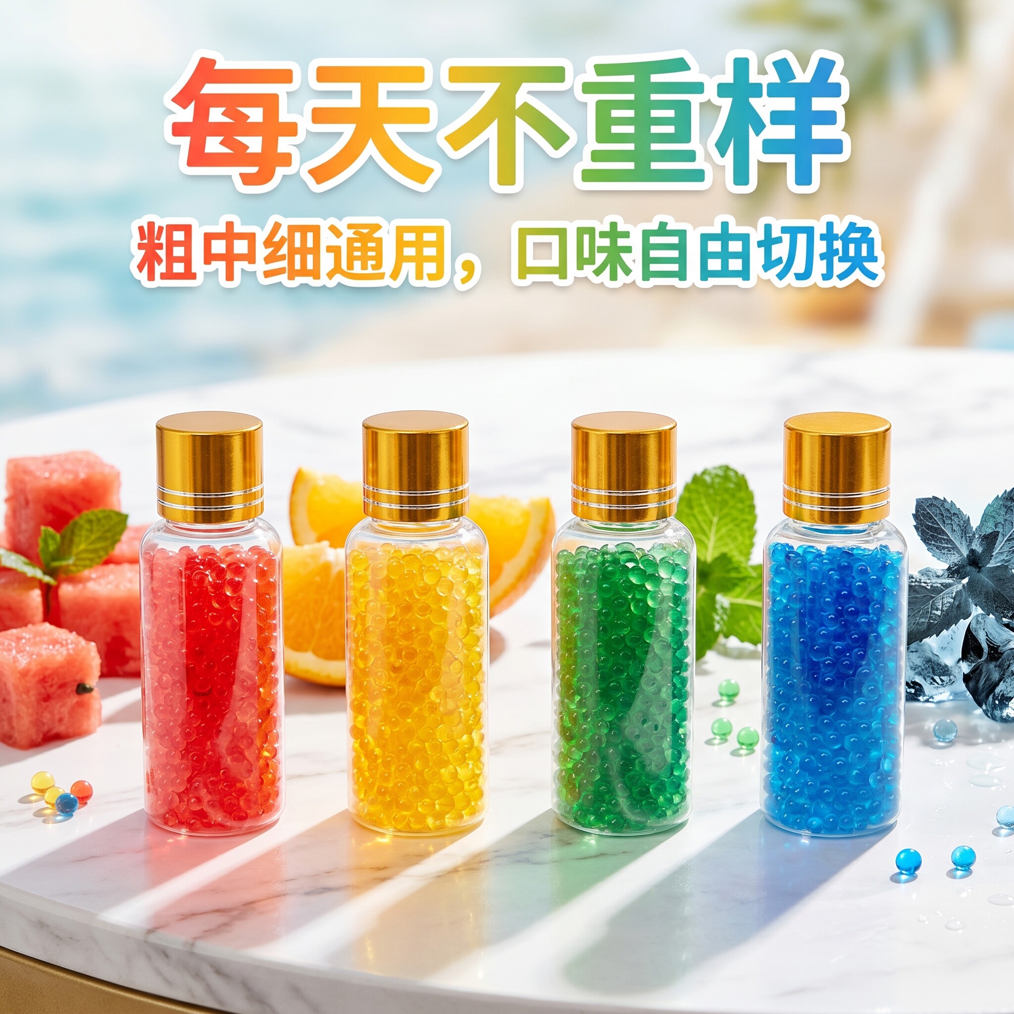 爆珠香丸薄荷水果蓝莓味双爆珠 1000 粒装烟用爆珠匣安装推珠神器