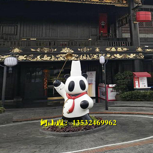 玻璃钢厨师卡通公仔迎宾人物雕塑