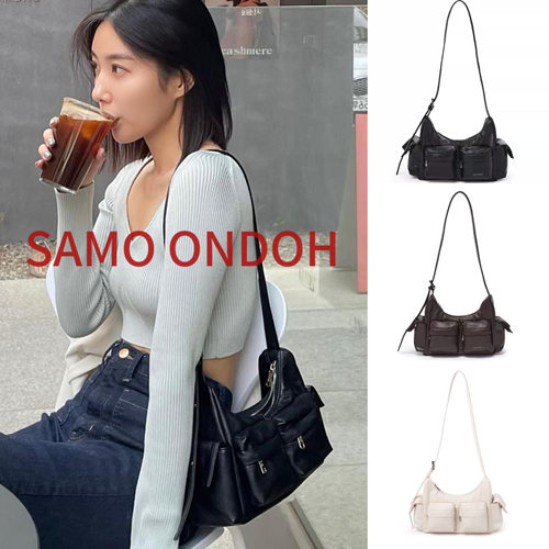韩国小众品牌SAMO ONDOH机车包斜挎包宋雨琦同款samoondoh包包