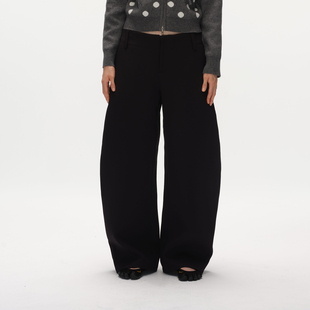 Metaricotta 廓形质感复古阔腿弯刀裤女百搭休闲裤