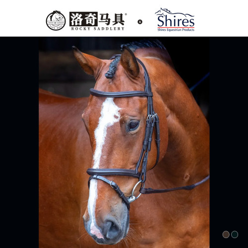 英国Shires-维洛西蒂 牛皮水勒缰进口英式缰绳马术马具8208043