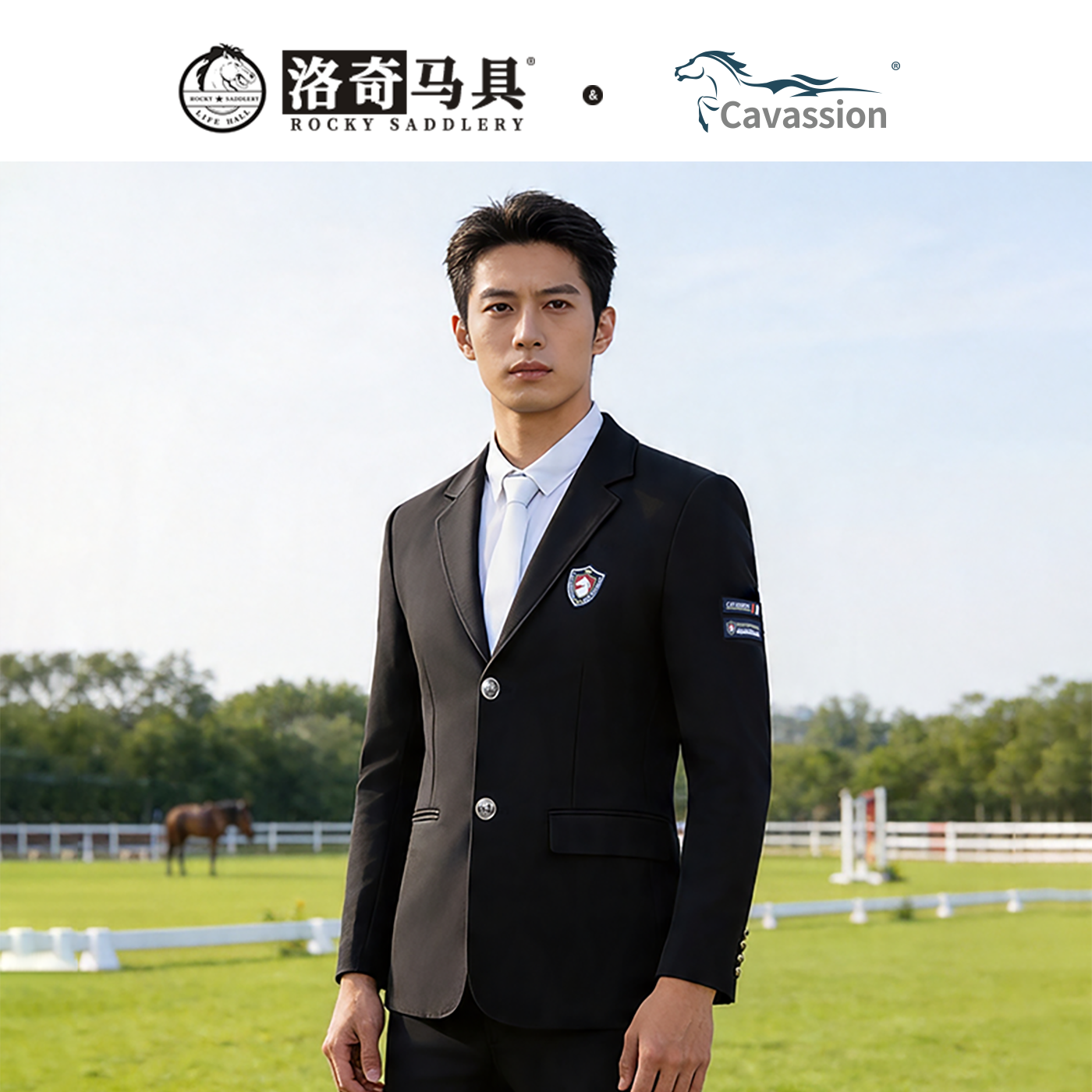 Cavassion骑马西服马术骑士服比赛正装日常训练服装骑士装备四季