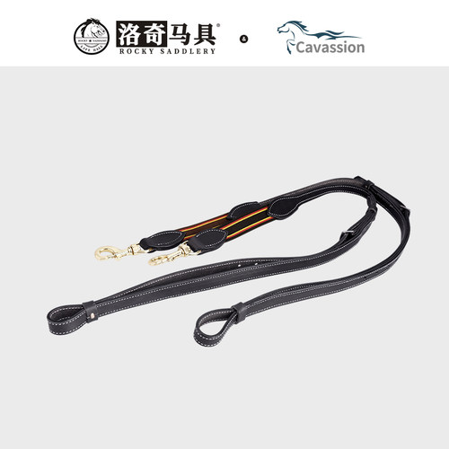 cavassion牛皮侧缰  马匹装备  洛奇马具  8218049